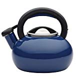 Circulon sunrise whistling tea kettle, 1.5-quart, navy blue
